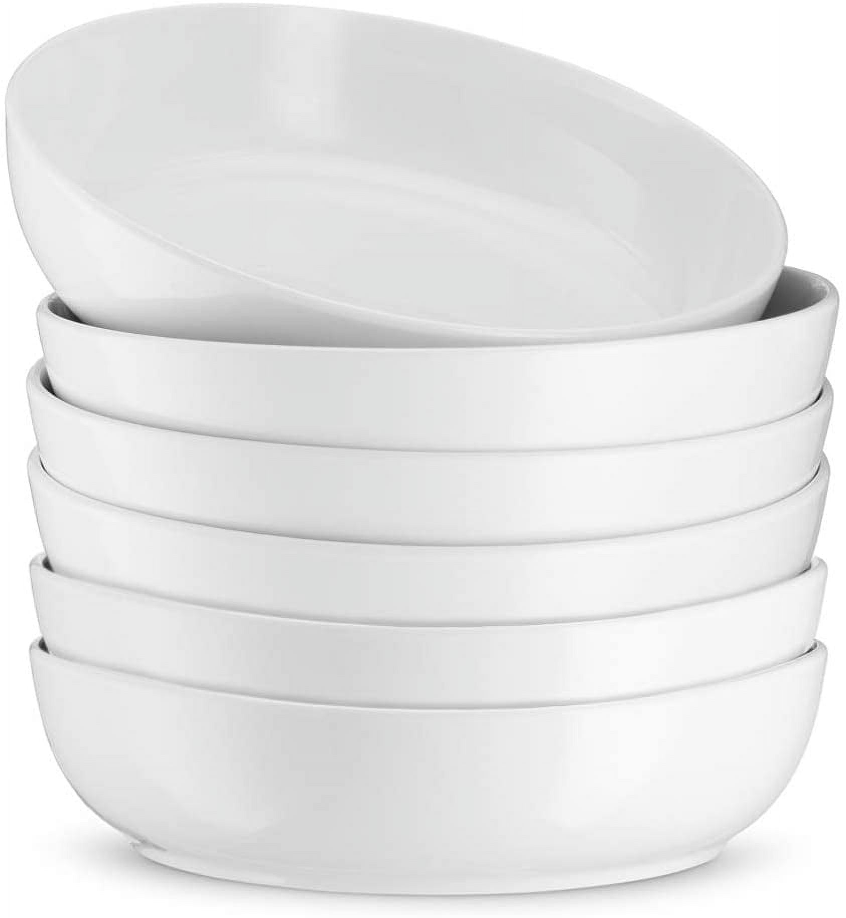 KX-WARE Plastic Bowls set of 12 - Unbreakable and Reusable 32oz/6 inch  Plastic Cereal/Soup/Salad Bowls in 6 Assorted Color | Dishwasher Safe, BPA  Free