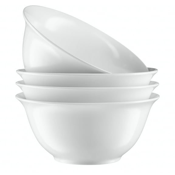 Kook Ceramic Salad Bowls, 41 oz, Set of 4