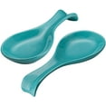 thumbnail image 1 of Kook Ceramic Spoon Rests , Set of 2 , Aqua, 1 of 3