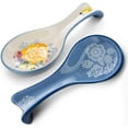 thumbnail image 1 of Kook Ceramic Spoon Rests , Set of 2 , Floral, 1 of 5