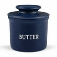 thumbnail image 1 of Kook French Ceramic Butter Keeper, Navy, 1 of 1