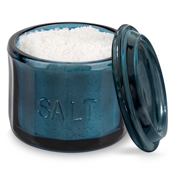 Kook Glass Salt Cellar, 10 Oz, Navy Blue