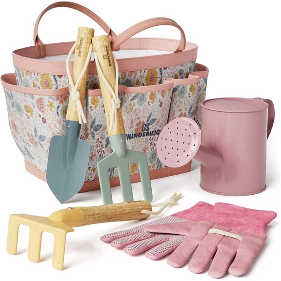 Kook Kinderific Gardening Set, Tool Kit, Petal