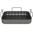 thumbnail image 1 of Kook Roasting Pan with Rack Insert, Rectangular, Hard Anodized, Nonstick, 17 Inch, 1 of 6