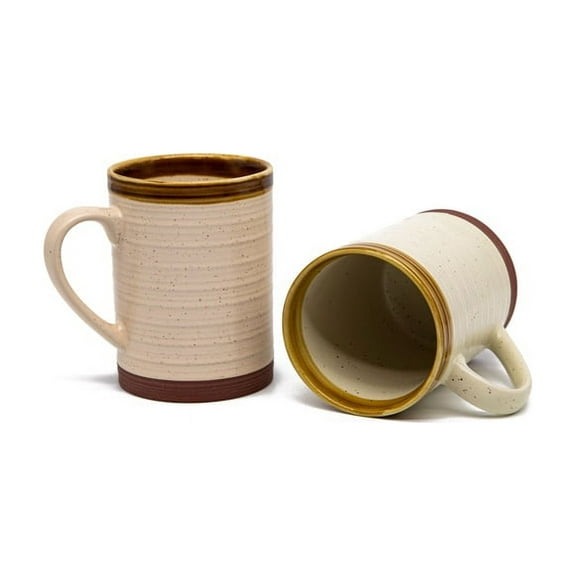 Kook Terracotta Coffee Mugs, 18.5 oz, Set of 2
