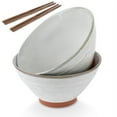 thumbnail image 1 of Kook Terracotta Ramen Bowls with Chopsticks, 36 oz, Set of 2, 1 of 2