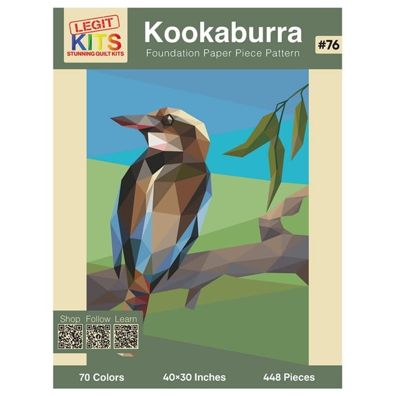 Kookaburra Foundation Paper Pieced Pattern