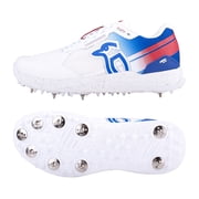Kookaburra KC 1.0 Spike Shoes - White/Blue/Red