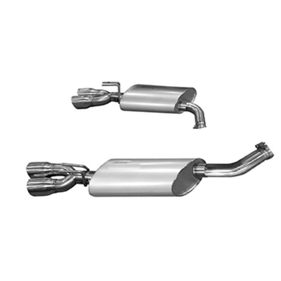 Kooks 14 Chevy SS LS3 6.2L OEM 3in Axleback Exhaust. w/and Quad 3in Slash Cut Pol Tips Fits select: 2014,2015-2017 CHEVROLET SS