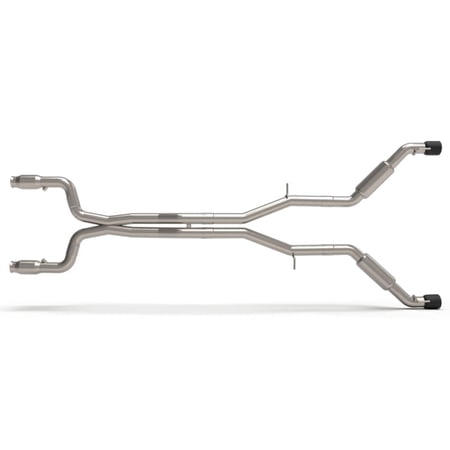 Kooks 16+ Chevy Camaro SS 6.2L 3in Catted Strt Scream Full Exhaust w/Blk Tips (Use w/Kooks Headers) - 22605211SS Fits select: 2016-2023 CHEVROLET CAMARO