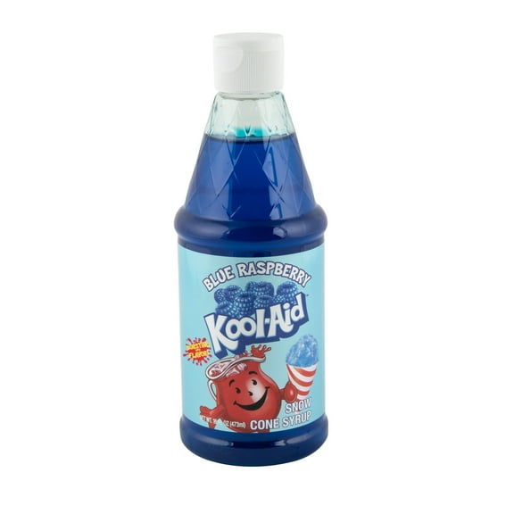 Kool-Aid Blue Raspberry Snow Cone Syrup, 16 fl oz Bottle