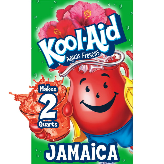 Kool-Aid Aguas Frescas Unsweetened Jamaica Artifically Flavored Powdered Soft Drink Mix, 0.14 oz Packet