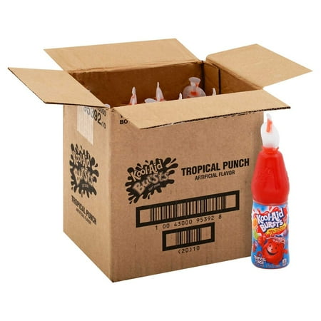 Kool-Aid Burst Tropical Punch Beverage, 6.75 Ounce -- 12 per Case.