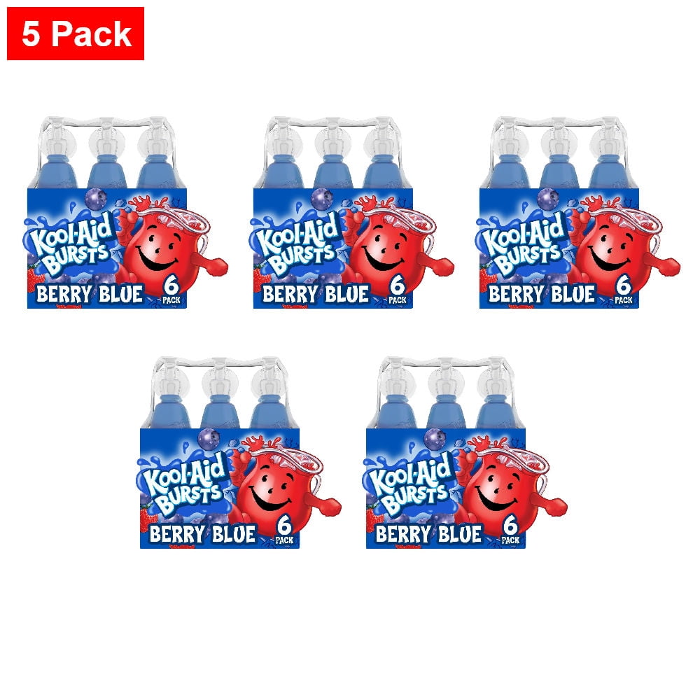 Kool-Aid Bursts Berry Blue Drink 6 ct - 5 Pack