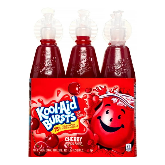 Kool-Aid Bursts, Cherry, 1.12 Oz, 6 Ct (Case of 8)