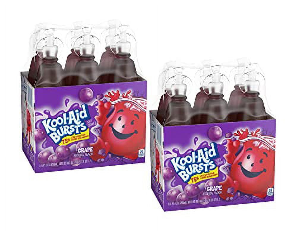 KoolAid Bursts, Grape, 6.75 Oz, 6 Ct (Pack of 2)
