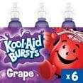 thumbnail image 1 of Kool-Aid Bursts Soft Drink, 6 Bottles, for School Lunches and On-the-Go Hydration, artificial flavor Grape, Caffeine Free, 6.75 oz, 1 of 12
