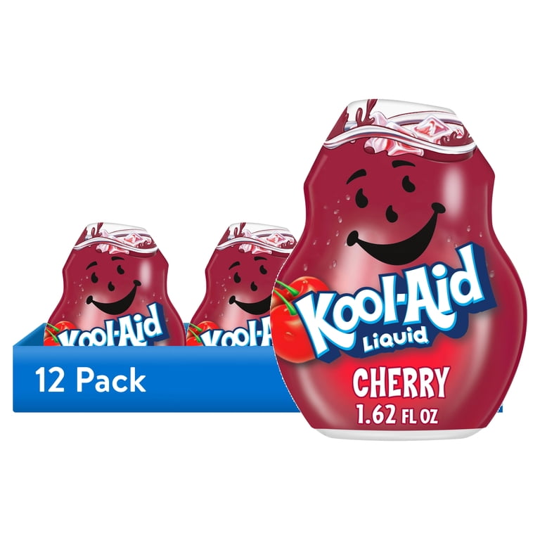 12 pack) Kool-Aid Liquid Cherry Artificially Flavored Soft Drink