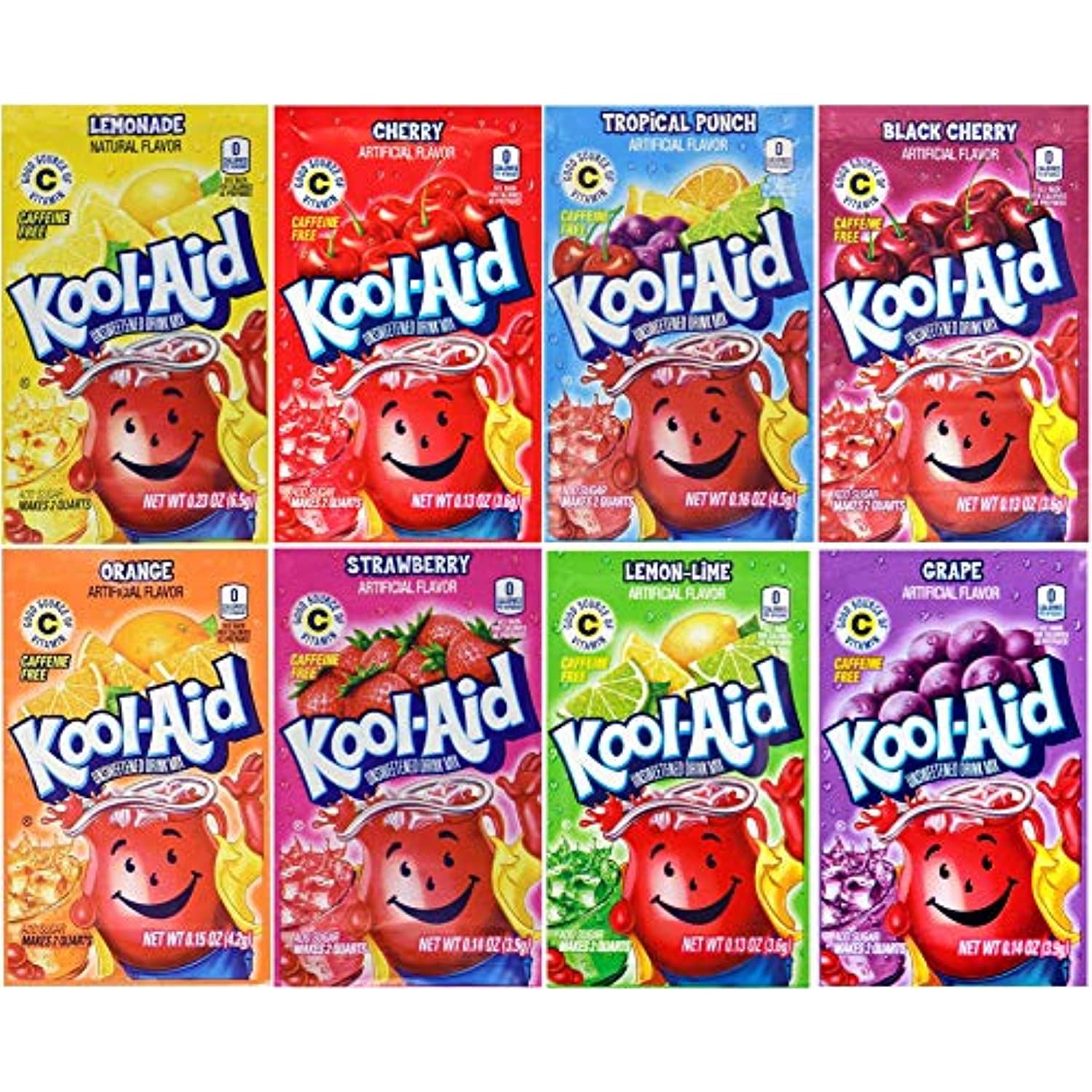 Kool-Aid Drink Mix, 8 Flavors Variety Pack, 48 Packets