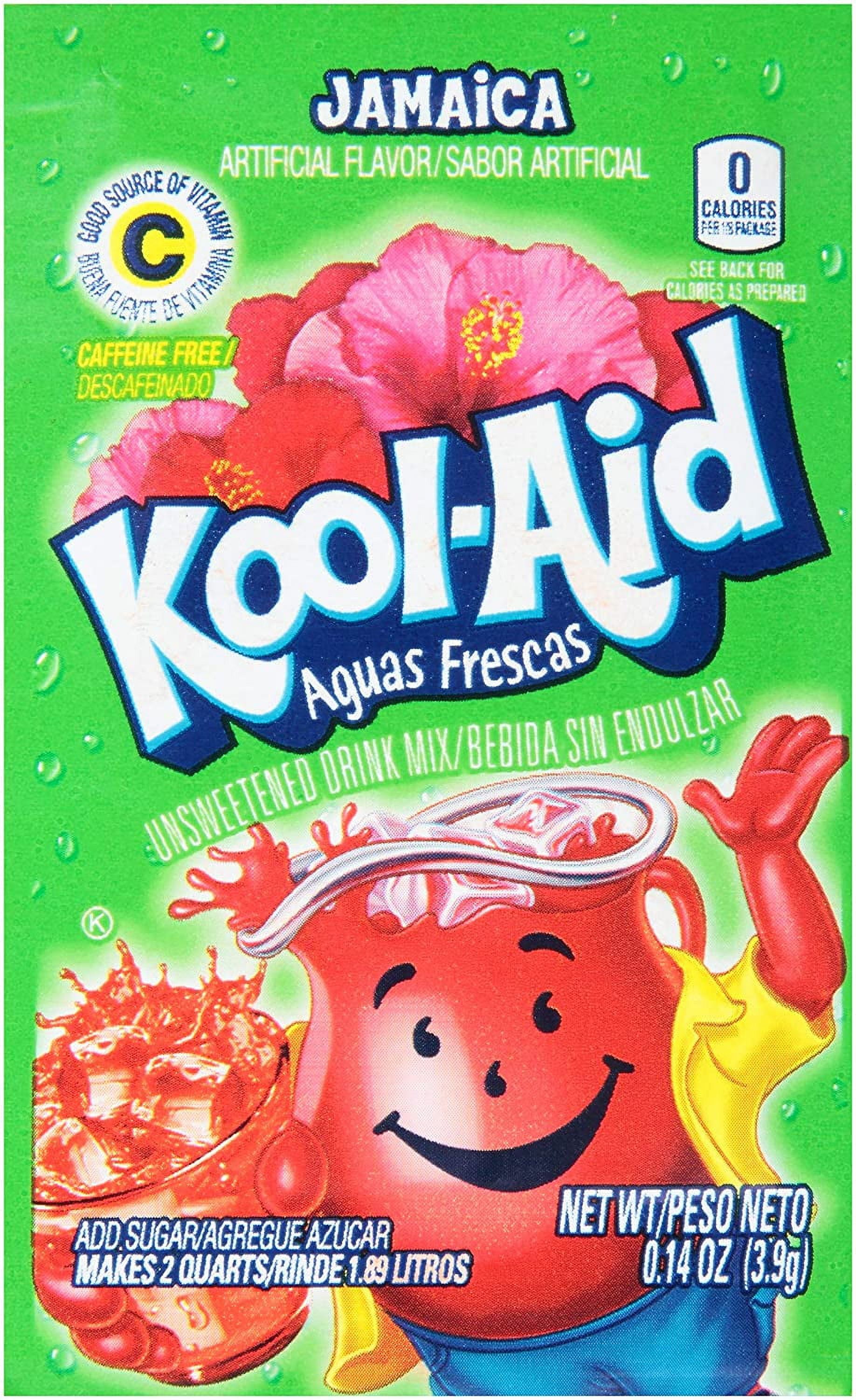 KoolAid Drink Mix Jamaica Unsweetened Artificially Flavored Powdered Soft Drink Mix Caffeine