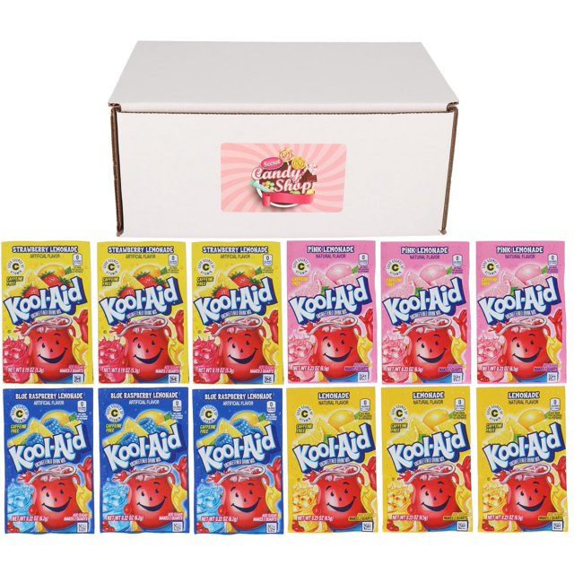 KoolAid Drink Mix Packets Variety Pack of 4 Lemonade Flavors (3 of