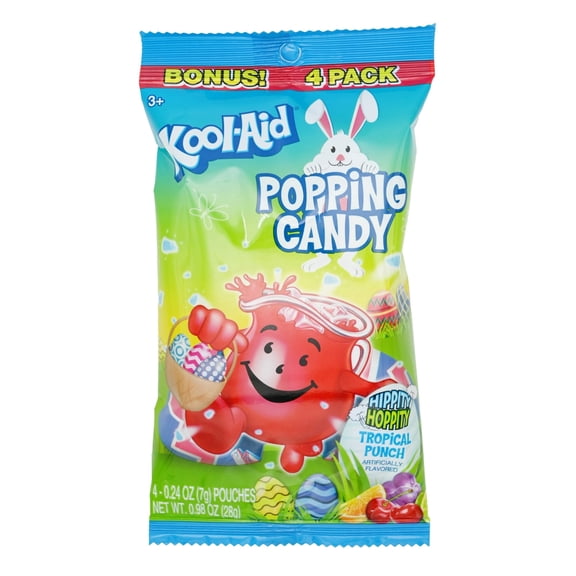 Kool-Aid Easter Popping Candy, Tropical Punch, 4 Pack
