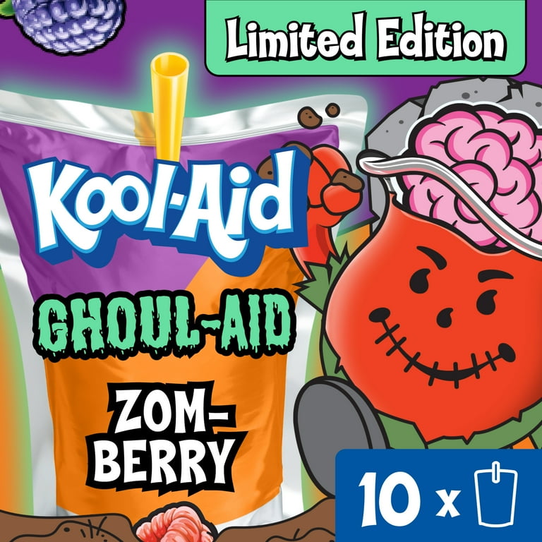 Kool-Aid Ghoul-Aid Brew Berry Artificially Flavored Drink Case