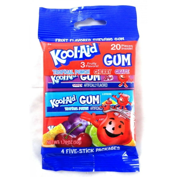 KOOL-AID 4-Pack Stick Gum Peg Bag