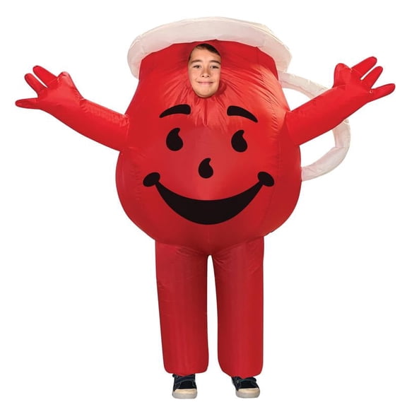 INFLATABLE Kool Aid Guys Kids Halloween Costume, Child Size 7-10