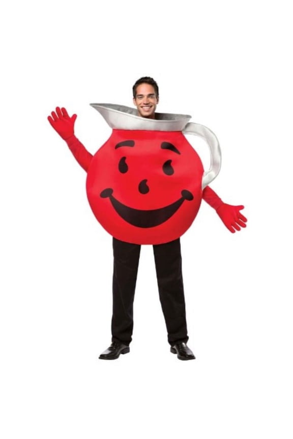 Kool Aid Guy Pitcher Party Costume, Unisex, Adult One Size