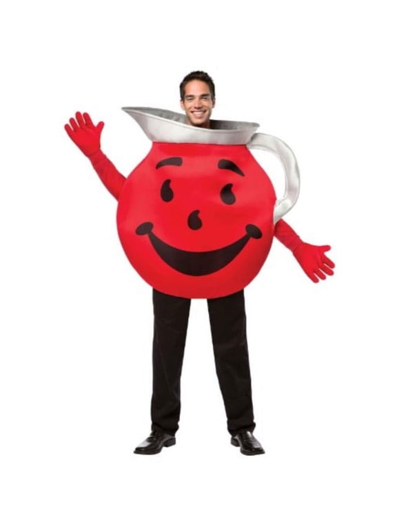 Kool Aid Guy Pitcher Party Costume, Unisex, Adult One Size