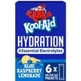thumbnail image 1 of Kool-Aid Hydration Electrolyte Powder Drink Mix, 6 On-the-Go-Packets, for Easy and Flavorful Hydration, Blue Raspberry Lemonade Artificial Flavor, Zero Sugar, No Artificial Dyes, 1.32 oz Box, 1 of 17