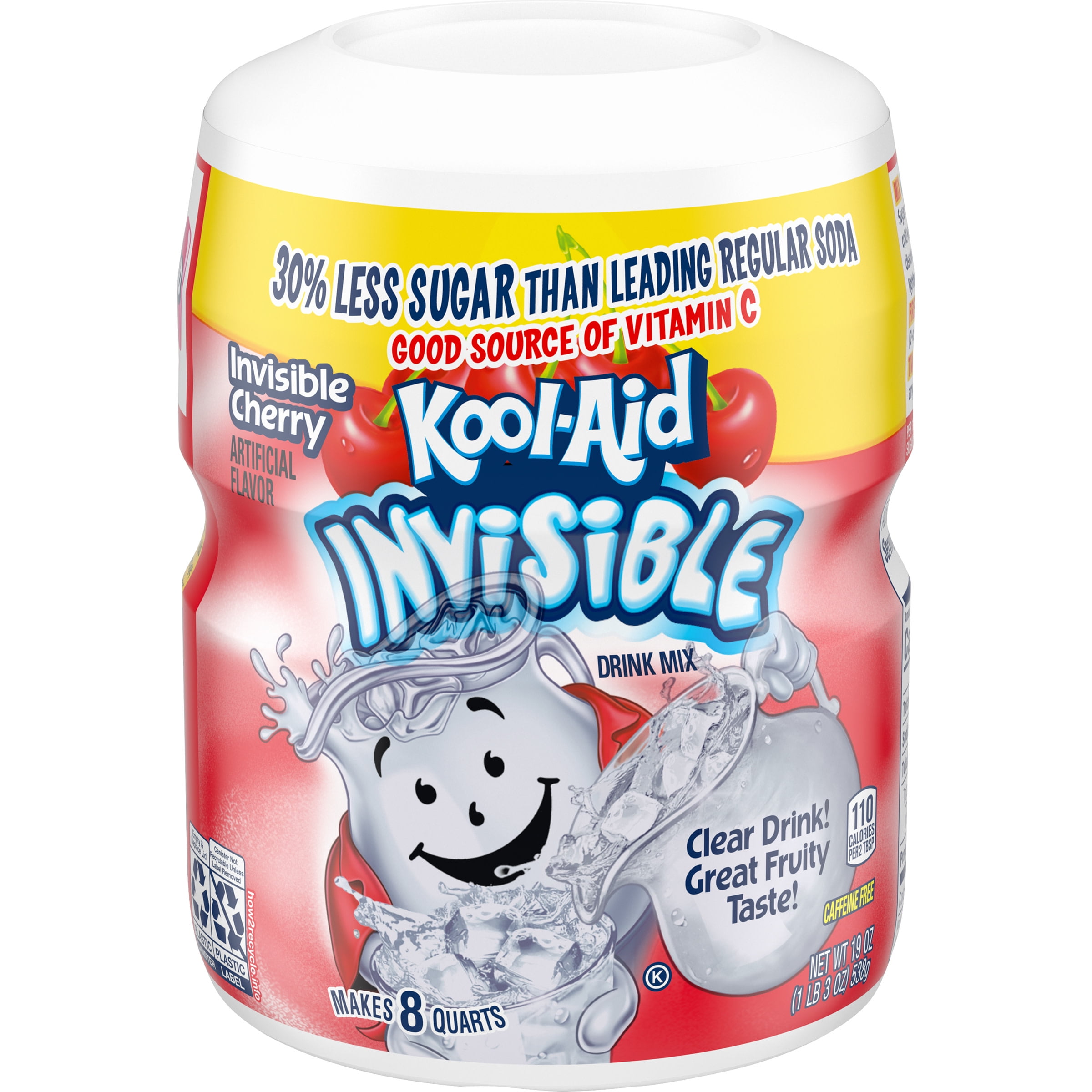 KoolAid Invisible SugarSweetened Invisible Cherry Artificially
