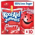 thumbnail image 1 of Kool-Aid Jammers Artificially Flavored Drink, 10 Pouches, for School Lunches and On-the-Go Hydration, Cherry Flavor, Excellent Source of Vitamin C, 6 fl oz, 1 of 15