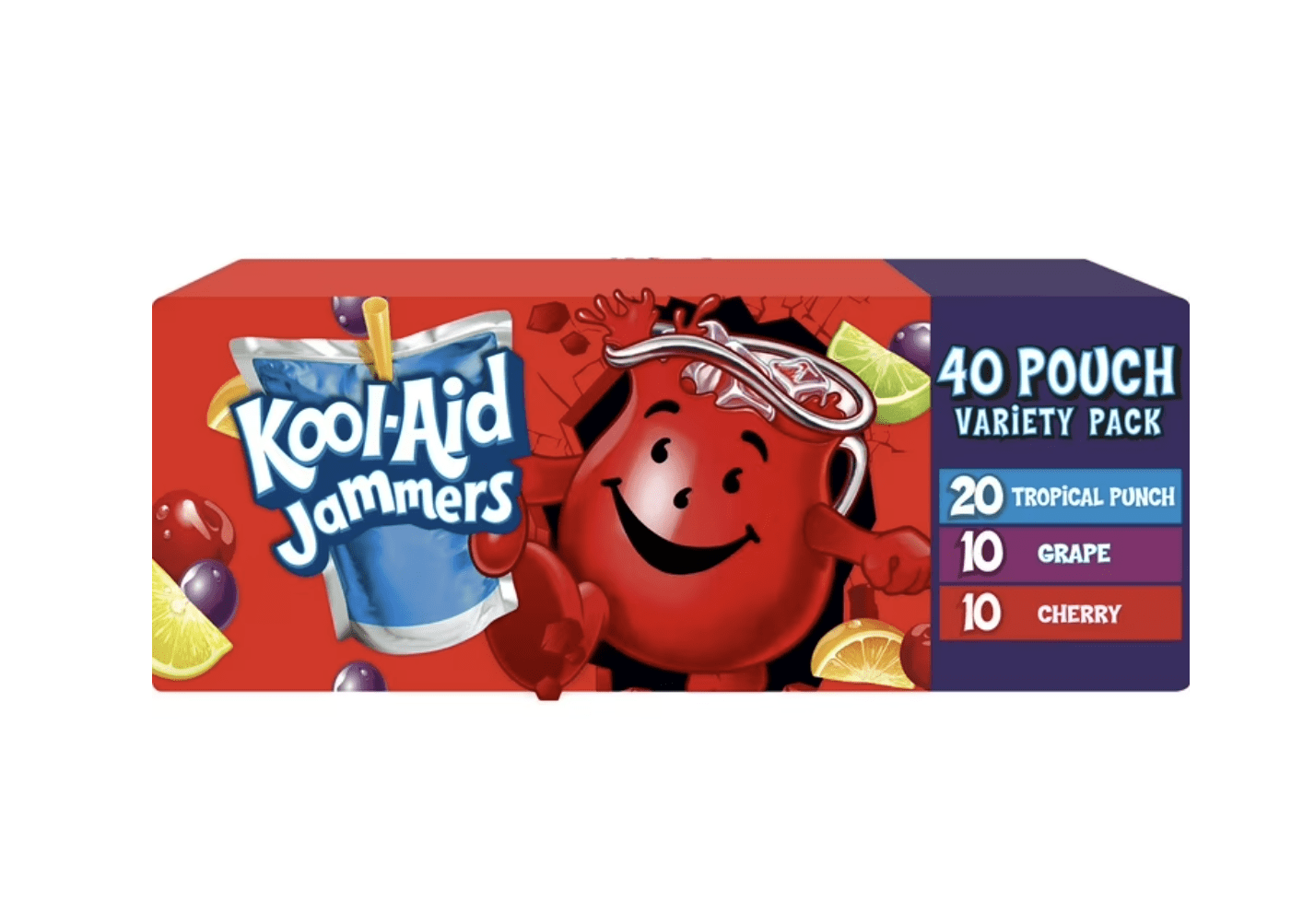 Kool-Aid Jammers Juice Pouches Variety Pack 6 fl. oz., 40 pk.