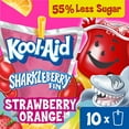 thumbnail image 1 of Kool-Aid Jammers Artificially Flavored Drink, 10 Pouches, for School Lunches and On-the-Go Hydration, Sharkleberry Fin Strawberry Orange Punch Flavor, Excellent Source of Vitamin C, 6 fl oz, 1 of 15