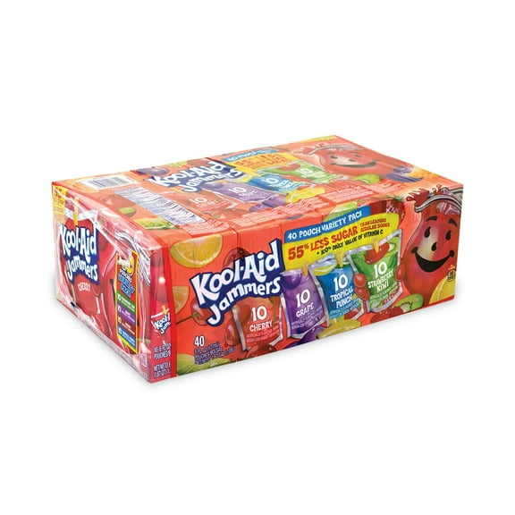 Kool-Aid Jammers Variety Pack 40 pouches. (pack of 3) A1