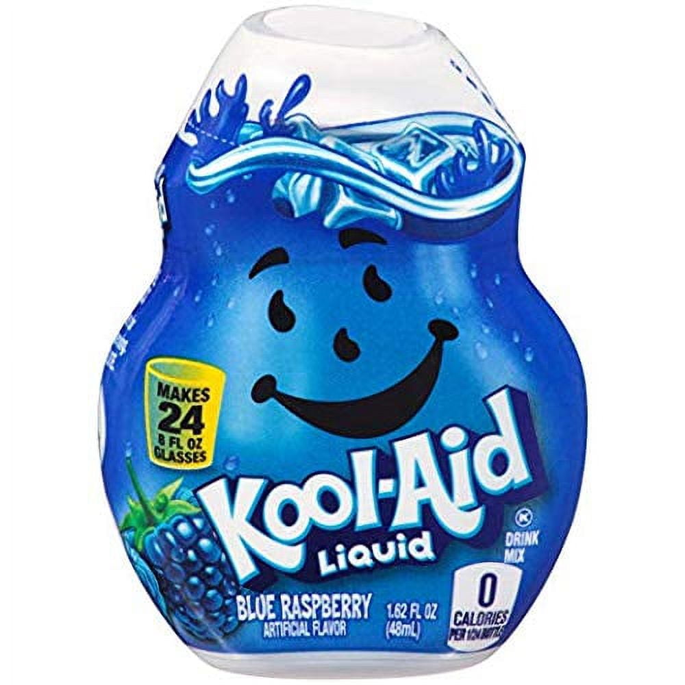 Kool Aid Liquid Blue Raspberry, Concentrate Drink Mix, 1.62 Fluid Ounce