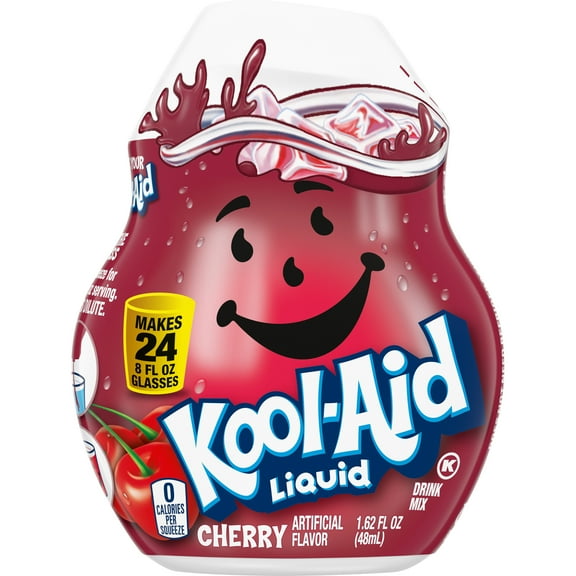 Kool-Aid Liquid Cherry Artificially Flavored Soft Drink Mix, 1.62 fl oz Bottle-Pack Of 2
