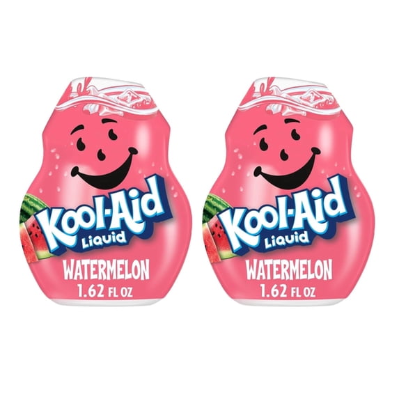 Kool-Aid Liquid Watermelon Artificially Flavored Soft Drink Mix, 1.62 fl oz Bottle (2 Pack)