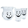 thumbnail image 1 of Kool-Aid Man 64-Ounce Glass Pitcher and Two 16-Ounce Pint Glasses, 1 of 7