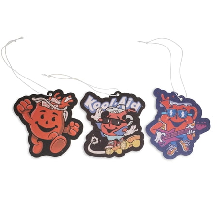 Kool-Aid Man Air Freshener Set Of 3 | Tropical Punch Scent