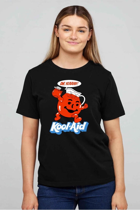 Kool-Aid Man Oh Yeah! Funny Retro Drink Mascot T-shirt up to size 5XL.