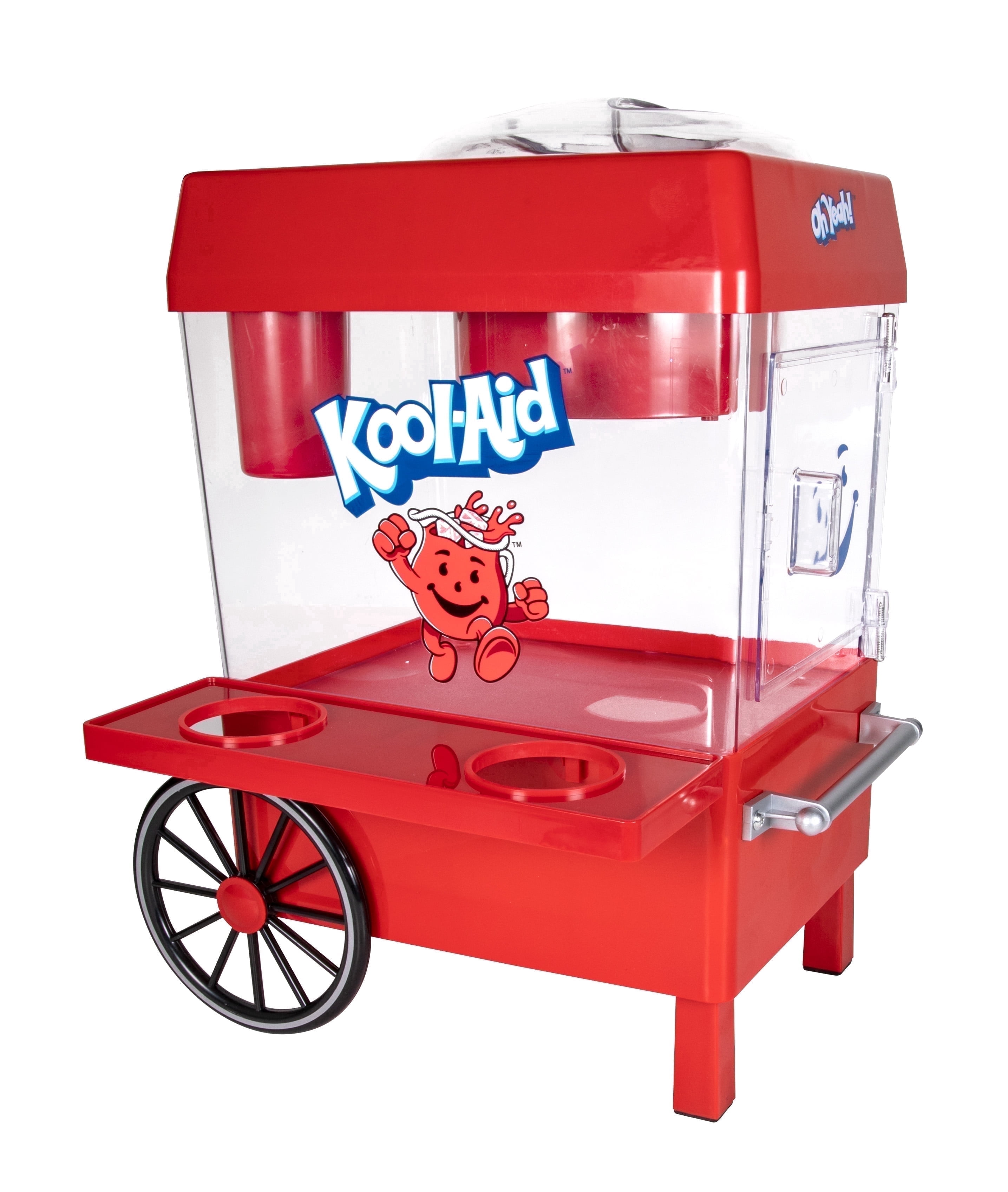 Kool-Aid Tabletop Snow Cone Maker, Shaved Ice Machine and Snow Cone Maker with 2 Ice Molds, Red