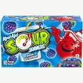 thumbnail image 1 of Kool-Aid Sour Jammers Shockin' Blue Raspberry Artificially Flavored Soft Drink, 10 ct Box, 6 fl oz Pouches, 1 of 8