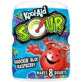 thumbnail image 1 of Kool-Aid Sour Shockin' Blue Raspberry Sugar-Sweetened Artificially Flavored Powdered Soft Drink Mix, 19 oz Canister, 1 of 8