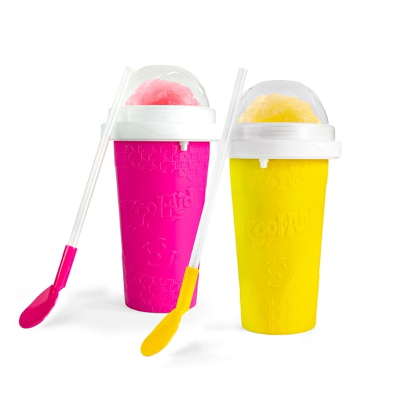Kool-Aid Squeezy Slush Cup, Yellow/Pink