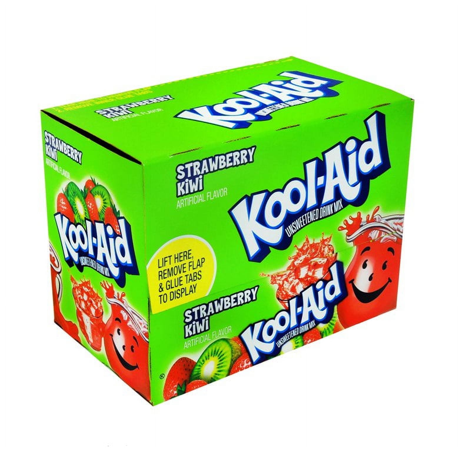 Kool-Aid Unsweetened Strawberry Kiwi Soft Drink Mix 0.17 Ounce, 48