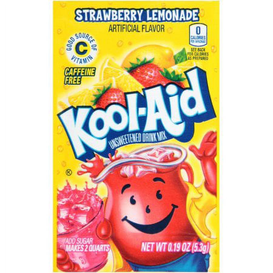 KoolAid Strawberry Lemonade Unsweetened Drink Mix