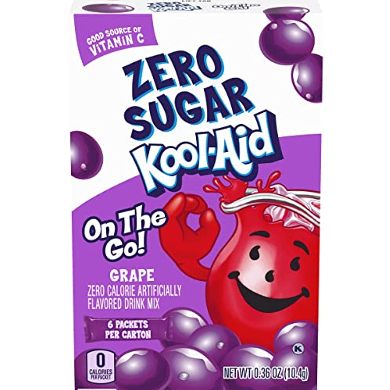 KALA 飲料 Kool-Aid Zero Calorie Grape Flavor Drink Mix, Sugar Free, Gluten